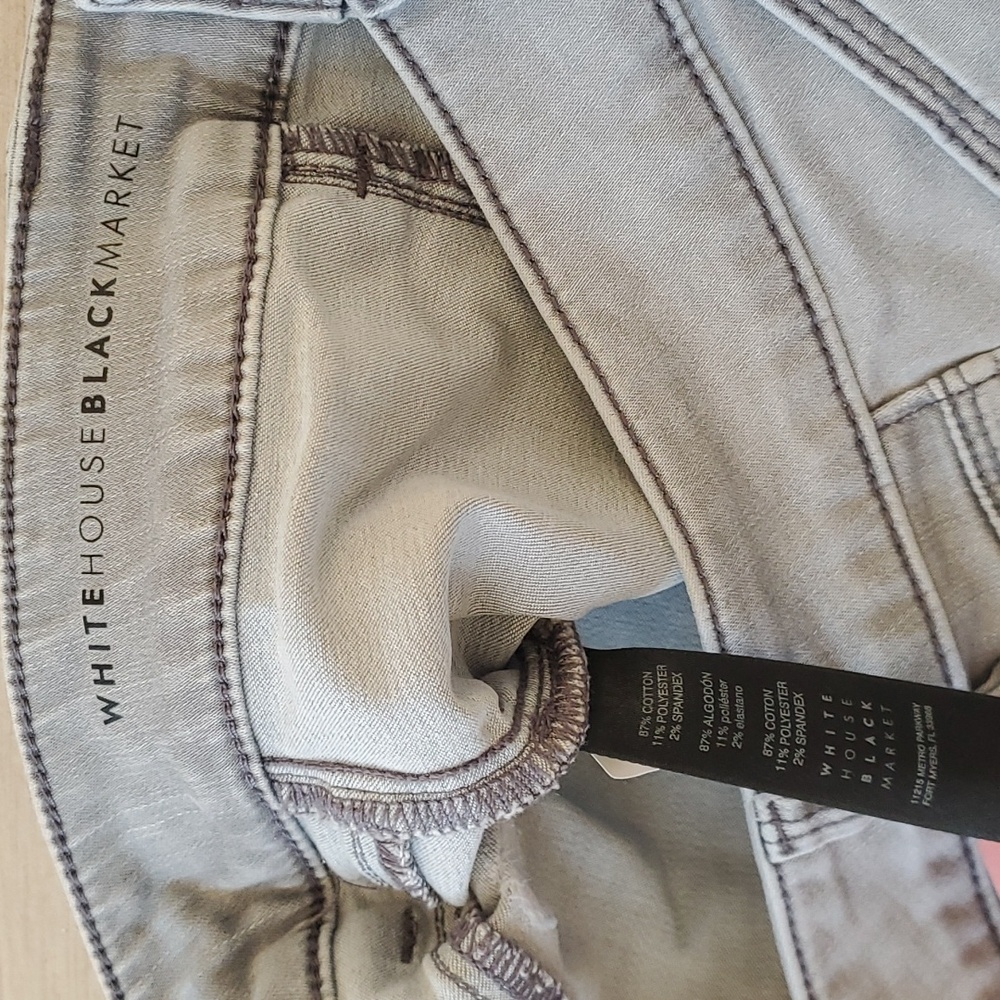 WHBM skinny moto jeans size 4 - Picture 3 of 4